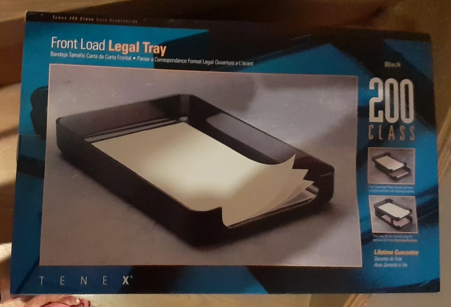 Tenex Front Load Legal Tray Black 200 Class - photo 2