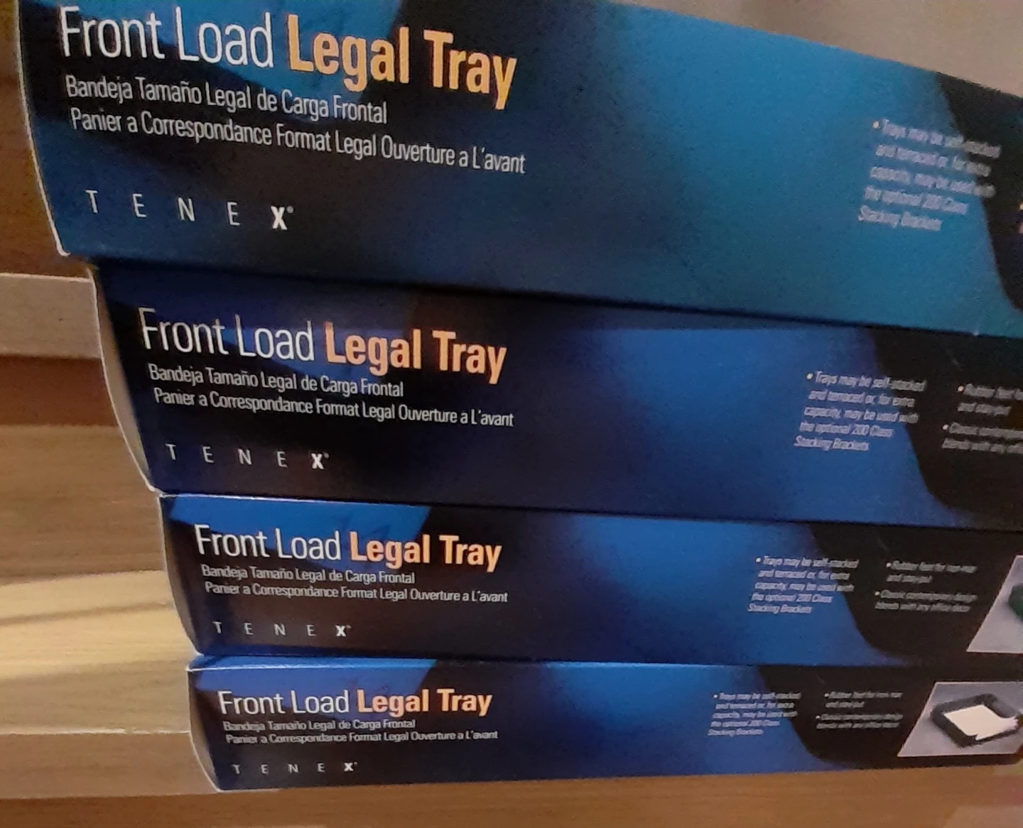 Tenex Front Load Legal Tray Black 200 Class - photo 3