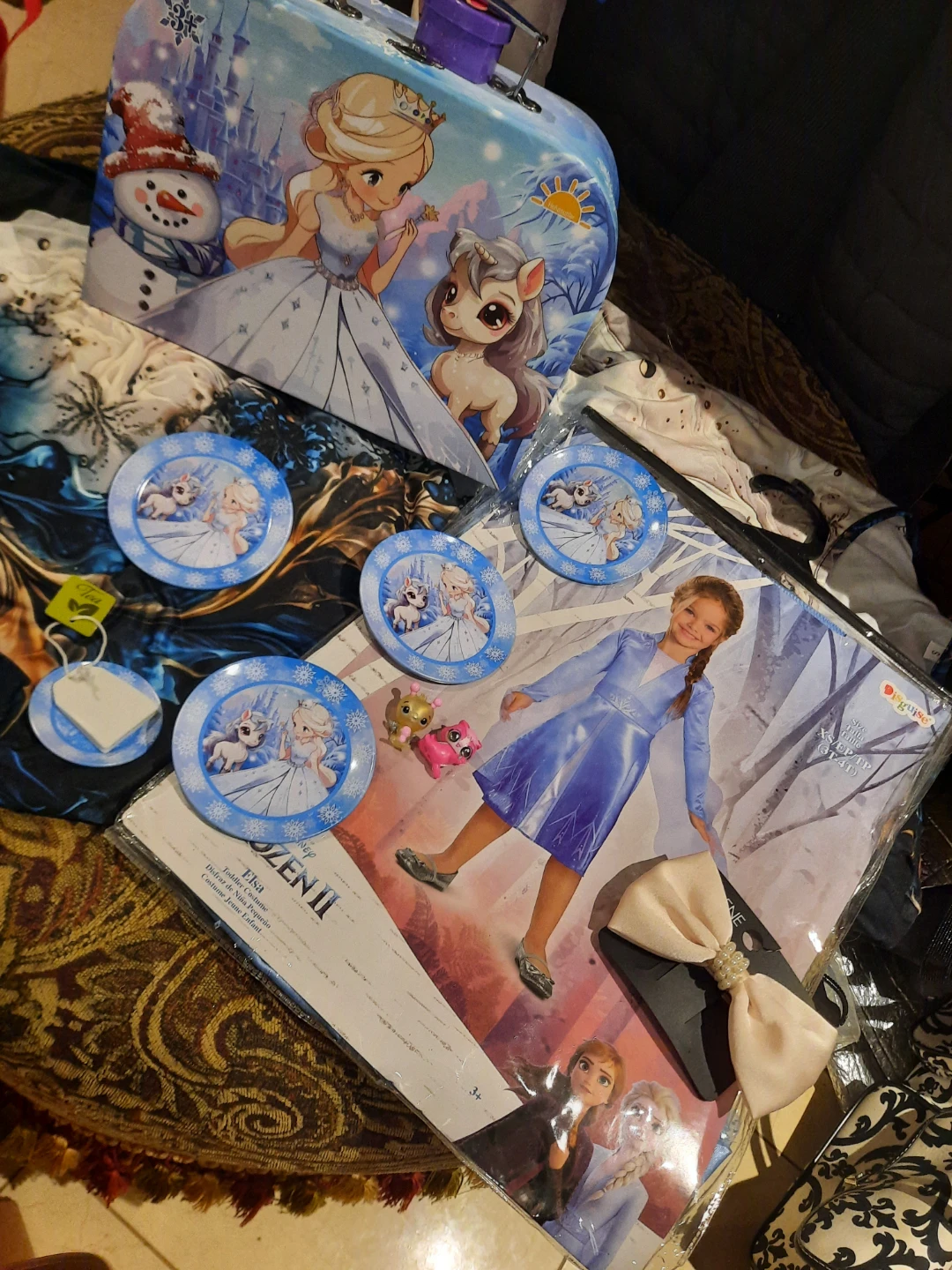 Disney Frozen II Elsa Toddler Costume w/party Box