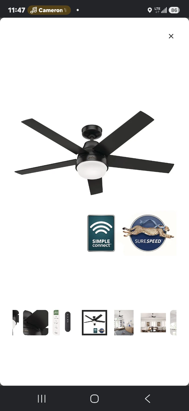 Hunter 50" Ceiling Fan - photo 4