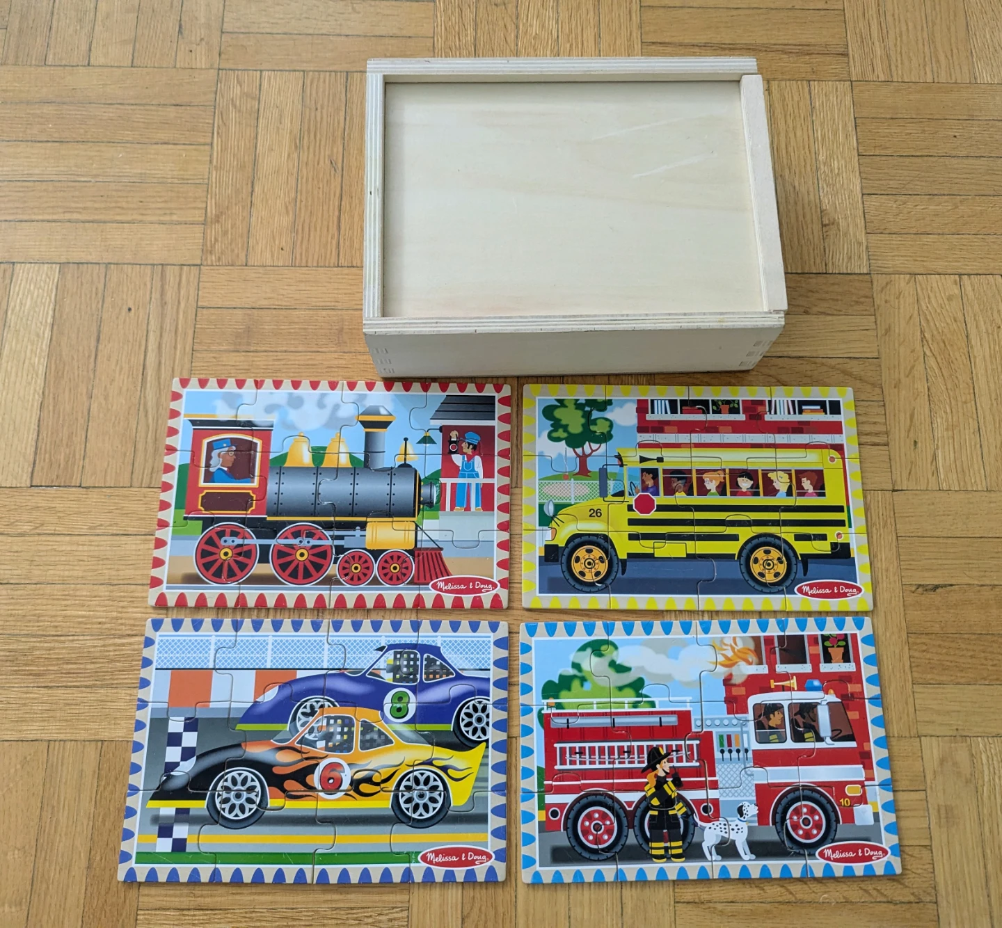 Melissa & Doug Wooden Puzzles Set - Vehicles - photo 2