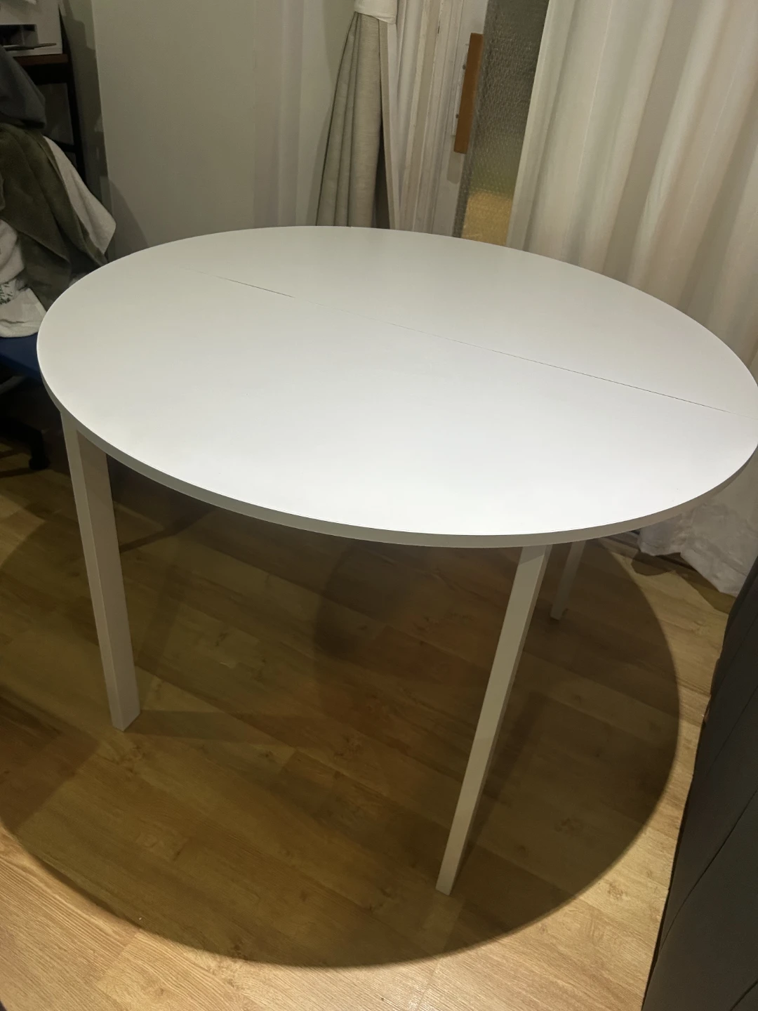 White Round Dining Table