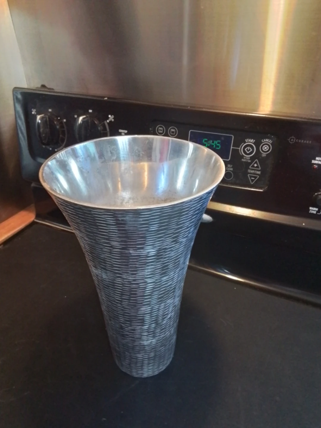 Contemporary Cast Aluminum Trumpet Vase - photo 5