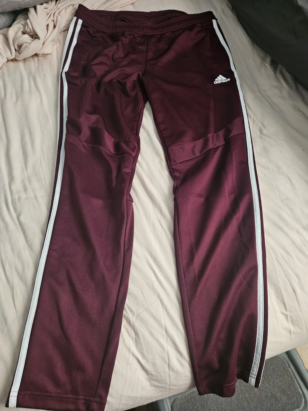 Adidas Burgundy Track Pants Size L - photo 2