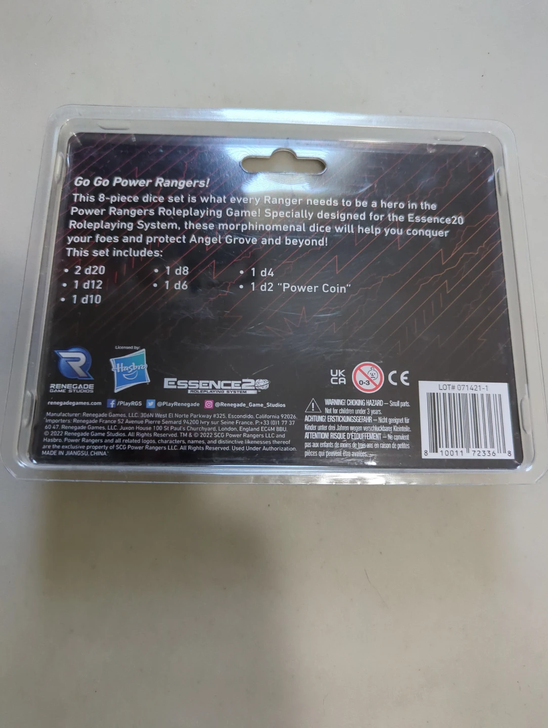 Power Rangers Roleplaying Game Dice Set - photo 2