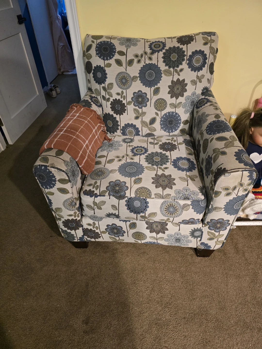 Floral Accent Chair