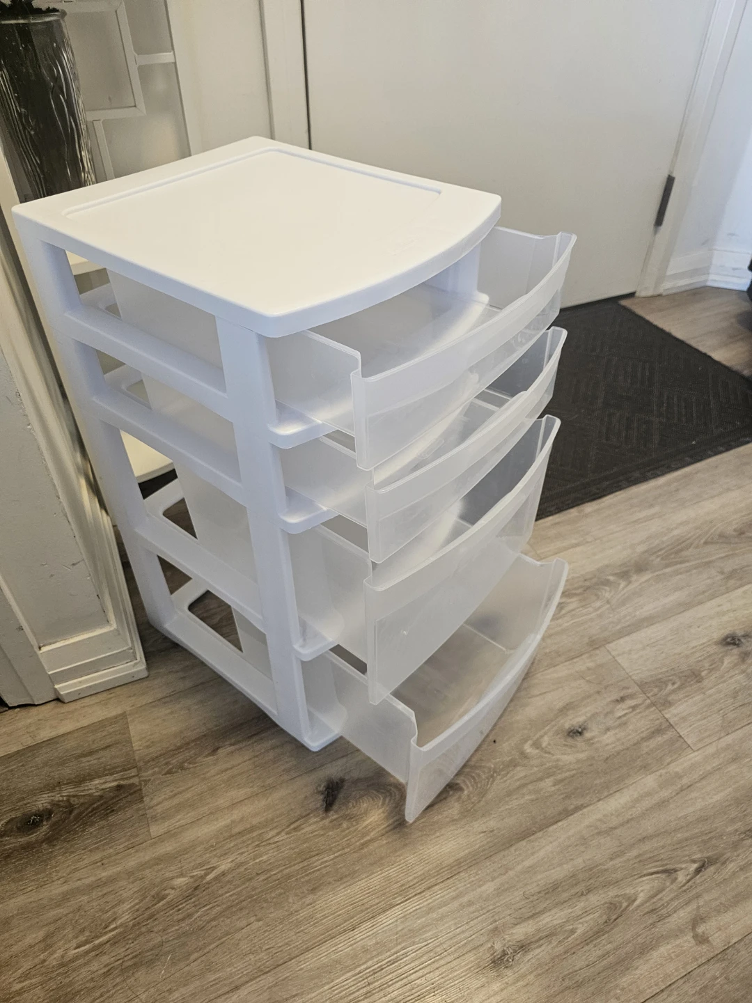 Sterilite White 4-Drawer Plastic Storage Unit - photo 2