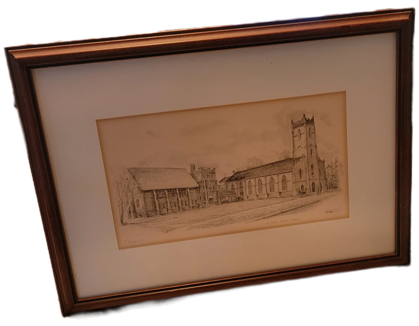 Beautiful Original Drawing of St. Peter's Church,Cobourg,1979. - photo 4