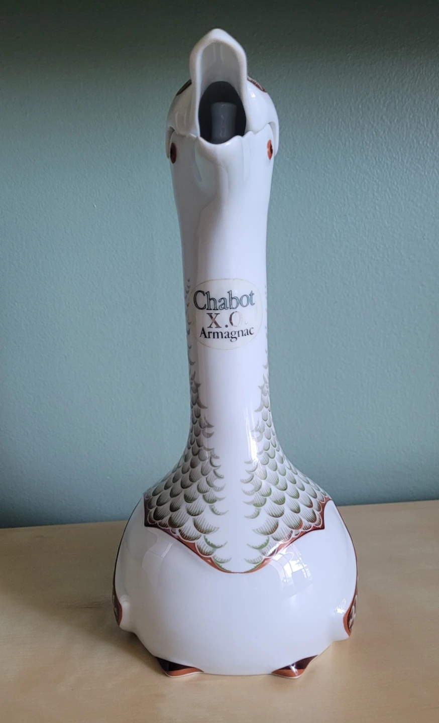 Rare Limoges Chabot XO Armagnac Goose Decanter - photo 4