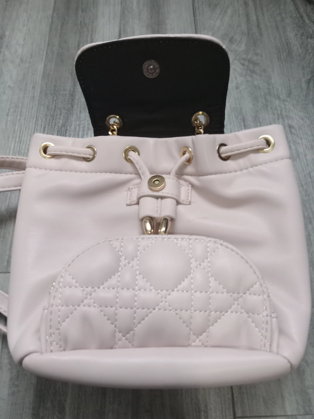 Pink Quilted Mini Backpack - photo 3