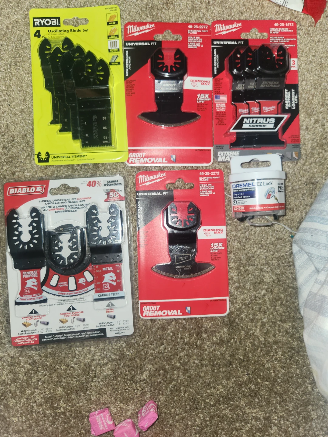 ⚽️Ryobi, Milwaukee, and Diablo Oscillating Tool Blade Set