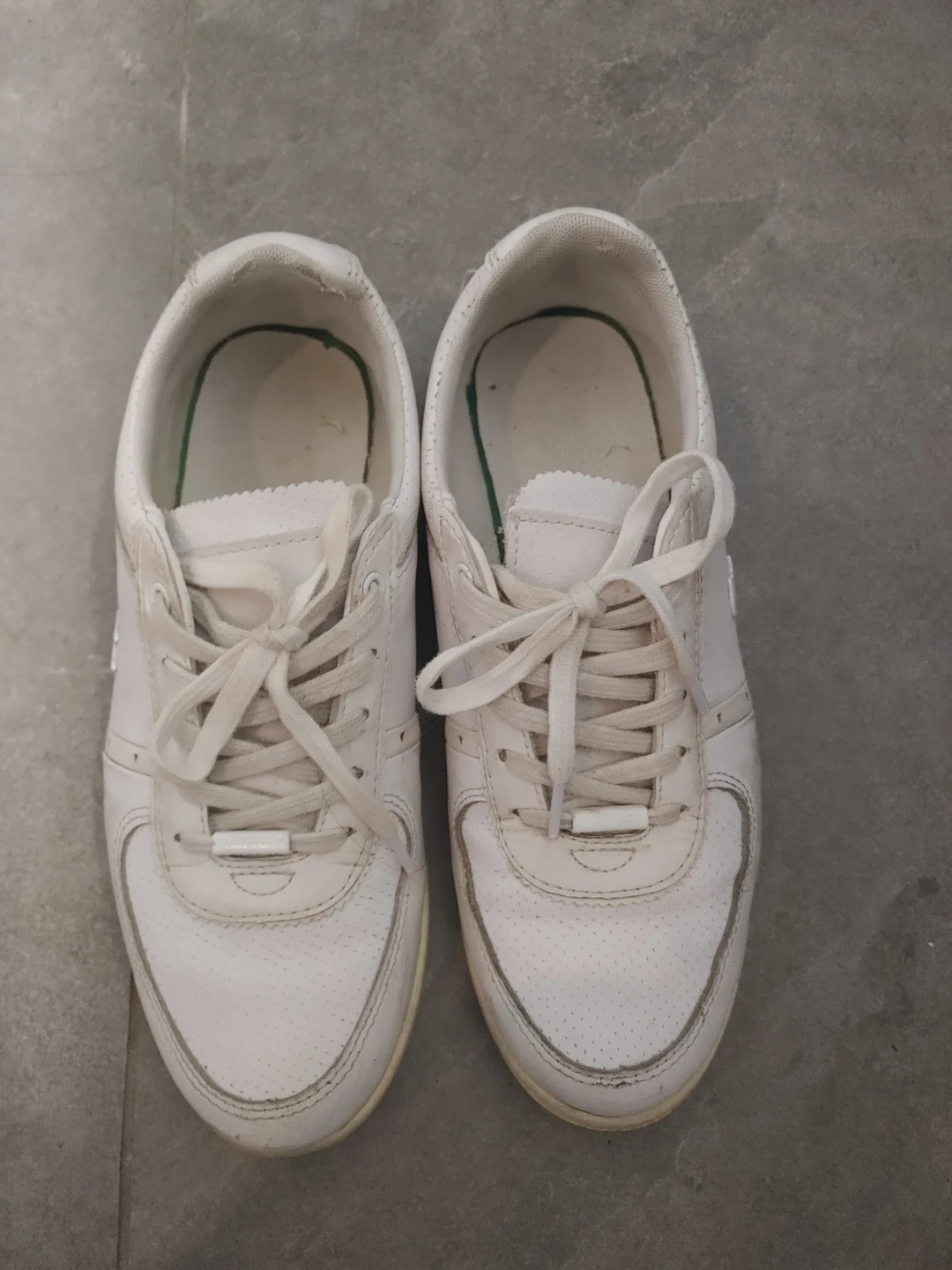 White Lacoste Leather Sneakers
