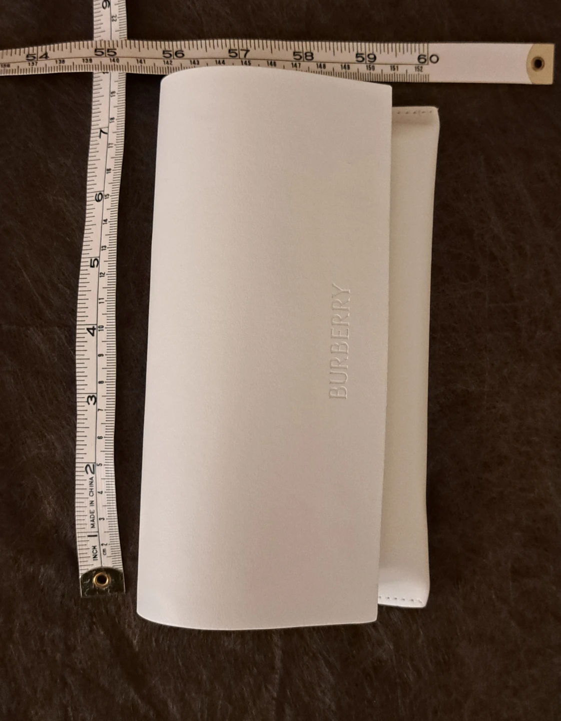 Burberry White Leather Glasses Case - photo 2