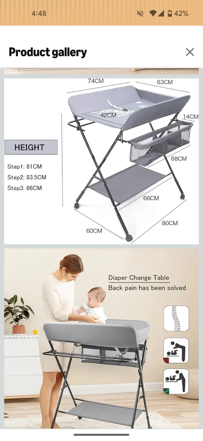 Free changing table - photo 2