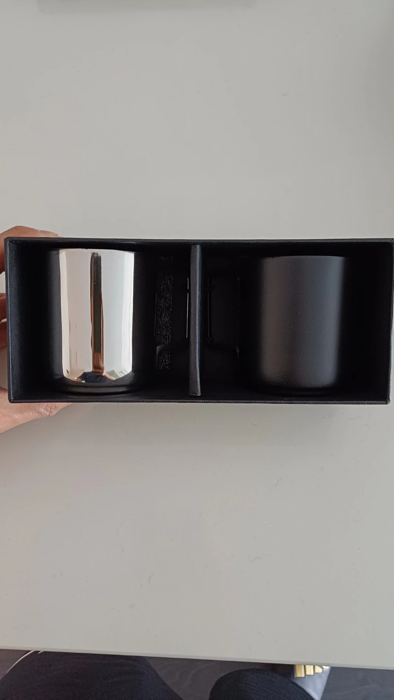 Hand Made Stainless Steel Small Coffee Cups (Set of 2) - photo 2
