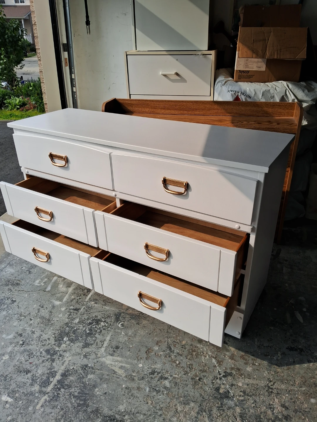 White Six-Drawer Dresser - photo 5