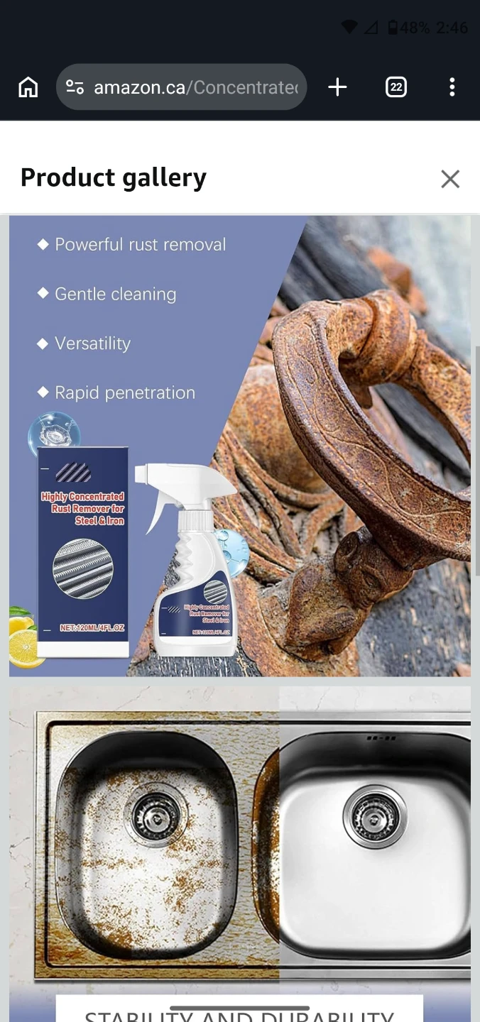 Highly Concentrated Rust Remover Spray for Steel & Iron - photo 4
