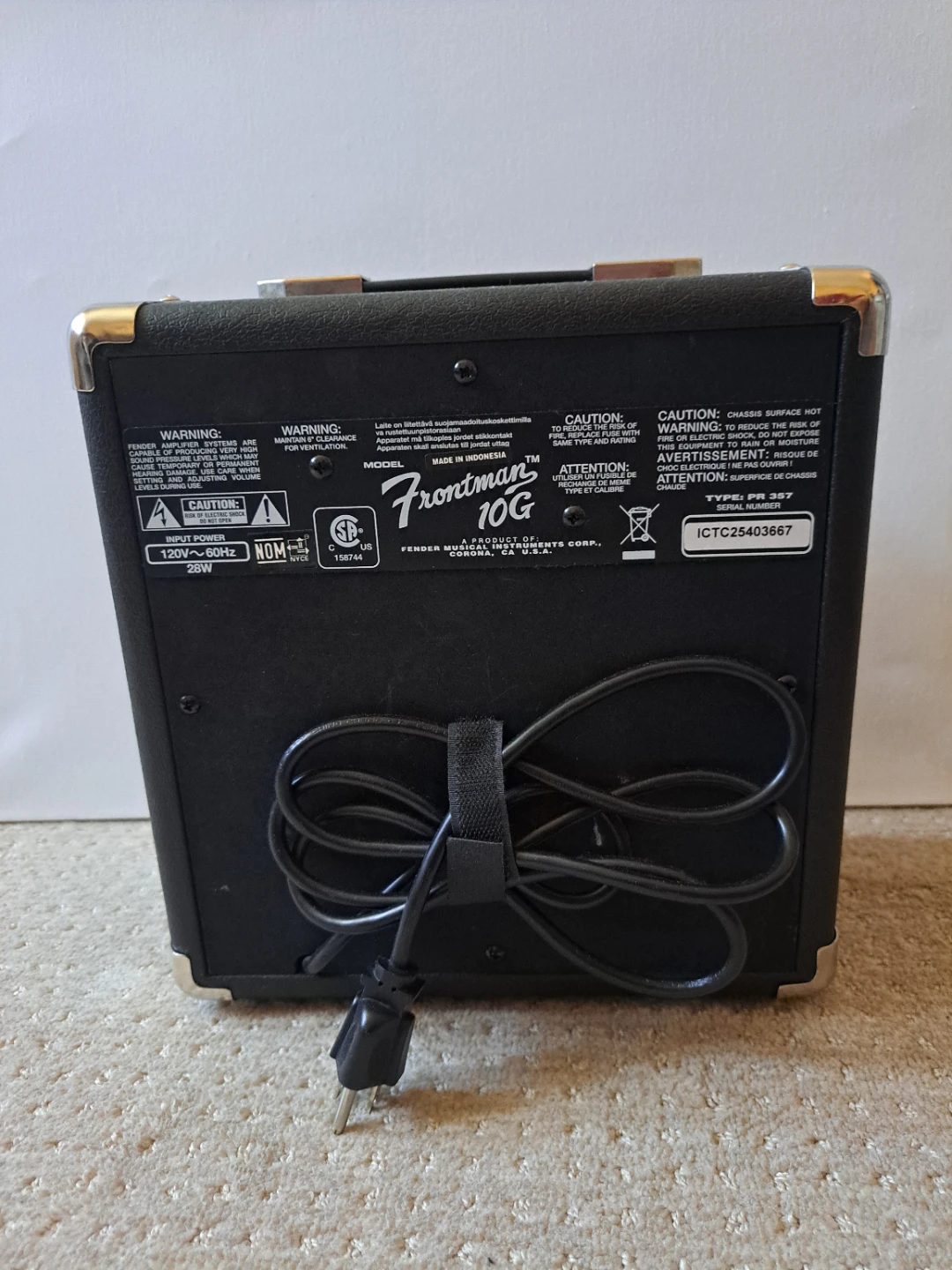 Squier Frontman 10G Guitar Amplifier - photo 3