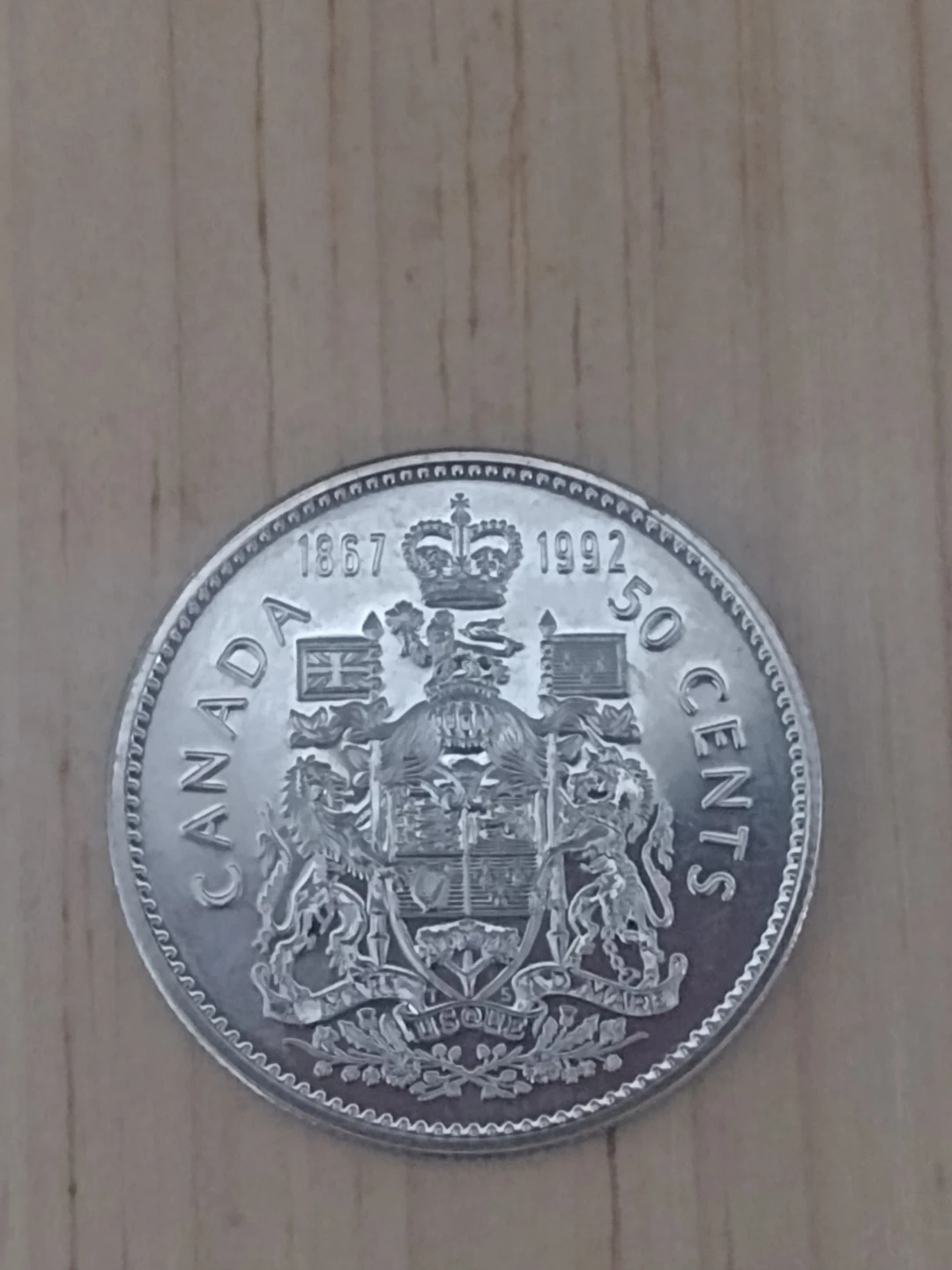 1992 Canada 50 Cents Coin