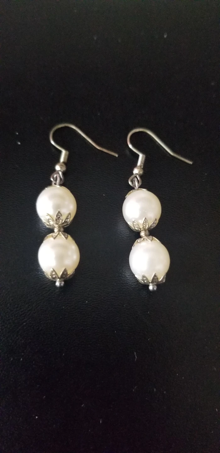 Pearl Drop Earrings - photo 2