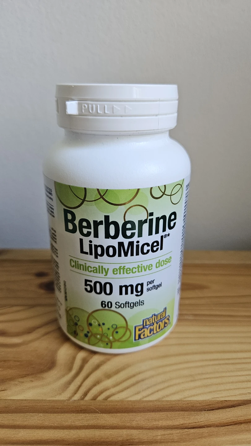 Natural Factors Berberine LipoMicel 500 mg 60 Softgels