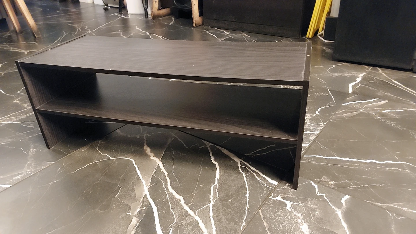 Dark Wood Two-Shelf Storage Unit - photo 2