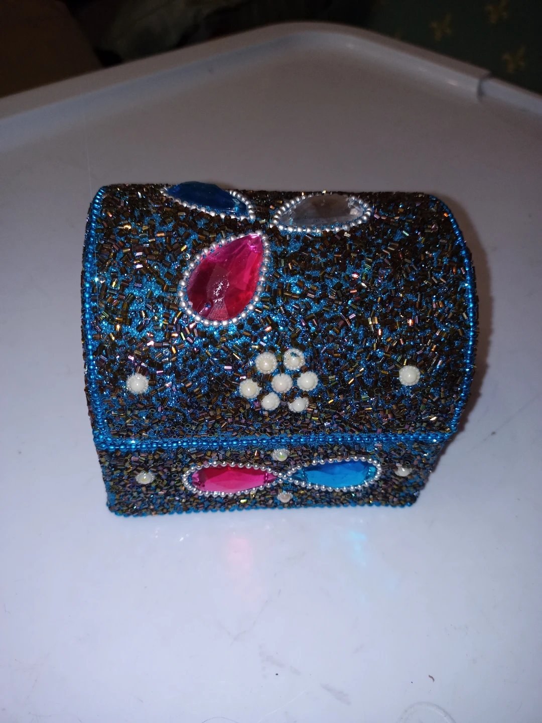 Rhinestone Trinket Box