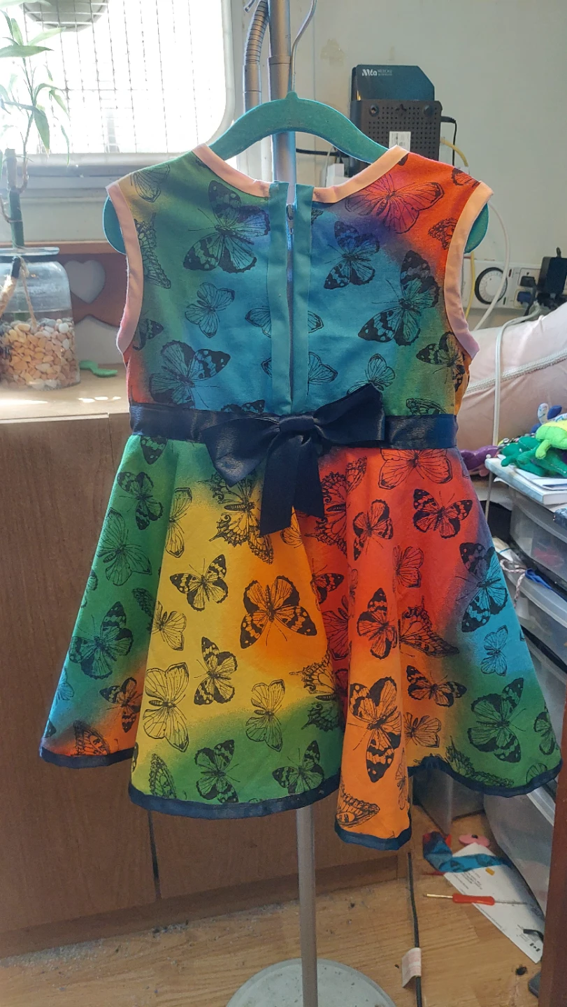 Handmade Rainbow Butterfly Dress - photo 3
