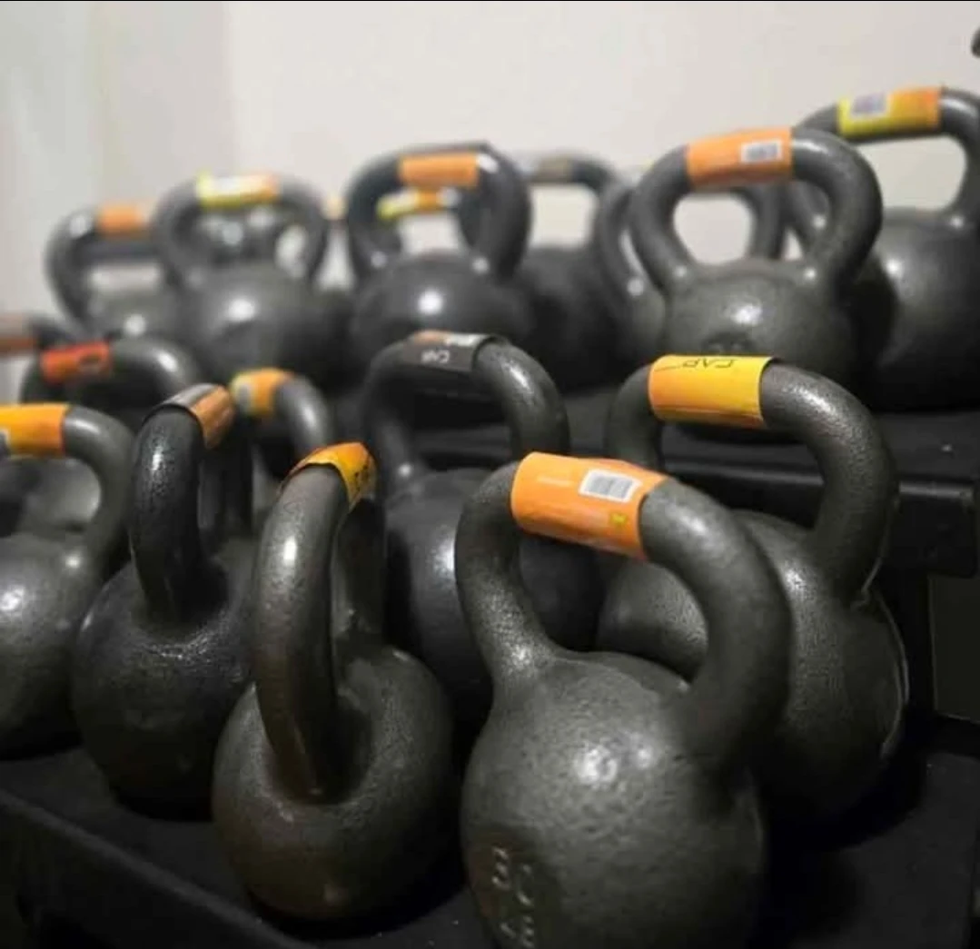Kettlebells ranging in weight from 10lb to 80lb! Cast Iron