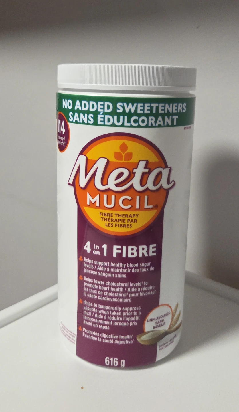 Metamucil 4 in 1 Fibre Supplement Unflavoured 616g