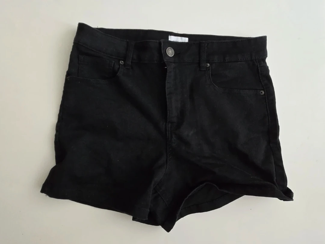 Black Denim Shorts Size 13 - Fits like Medium
