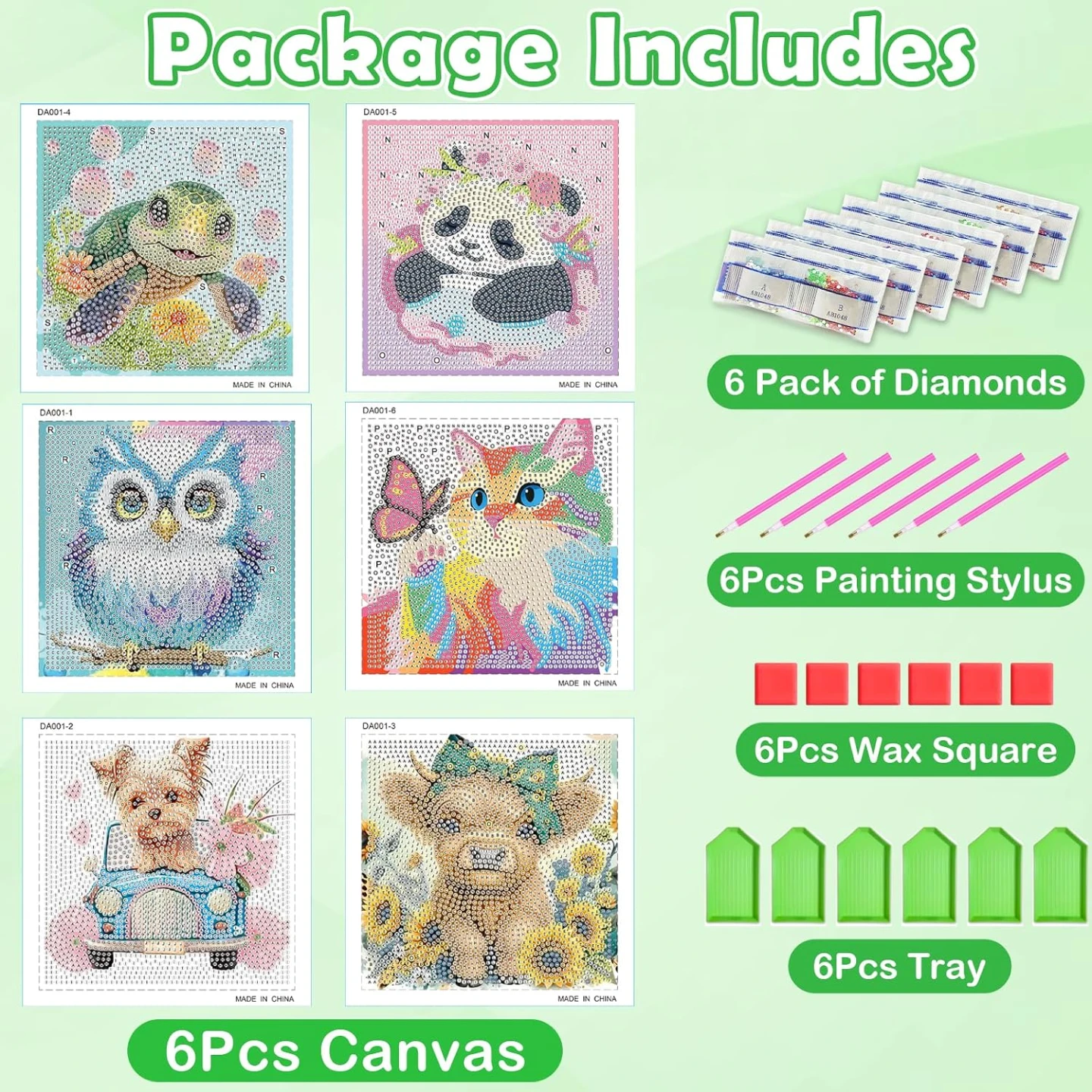 NEW 6pc Pack 5D Diamond Painting Kits - photo 5