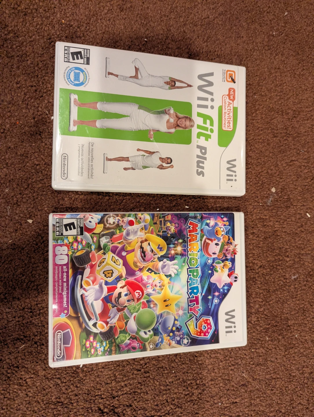 Nintendo Wii Fit Plus and Mario Party 9 Game Bundle