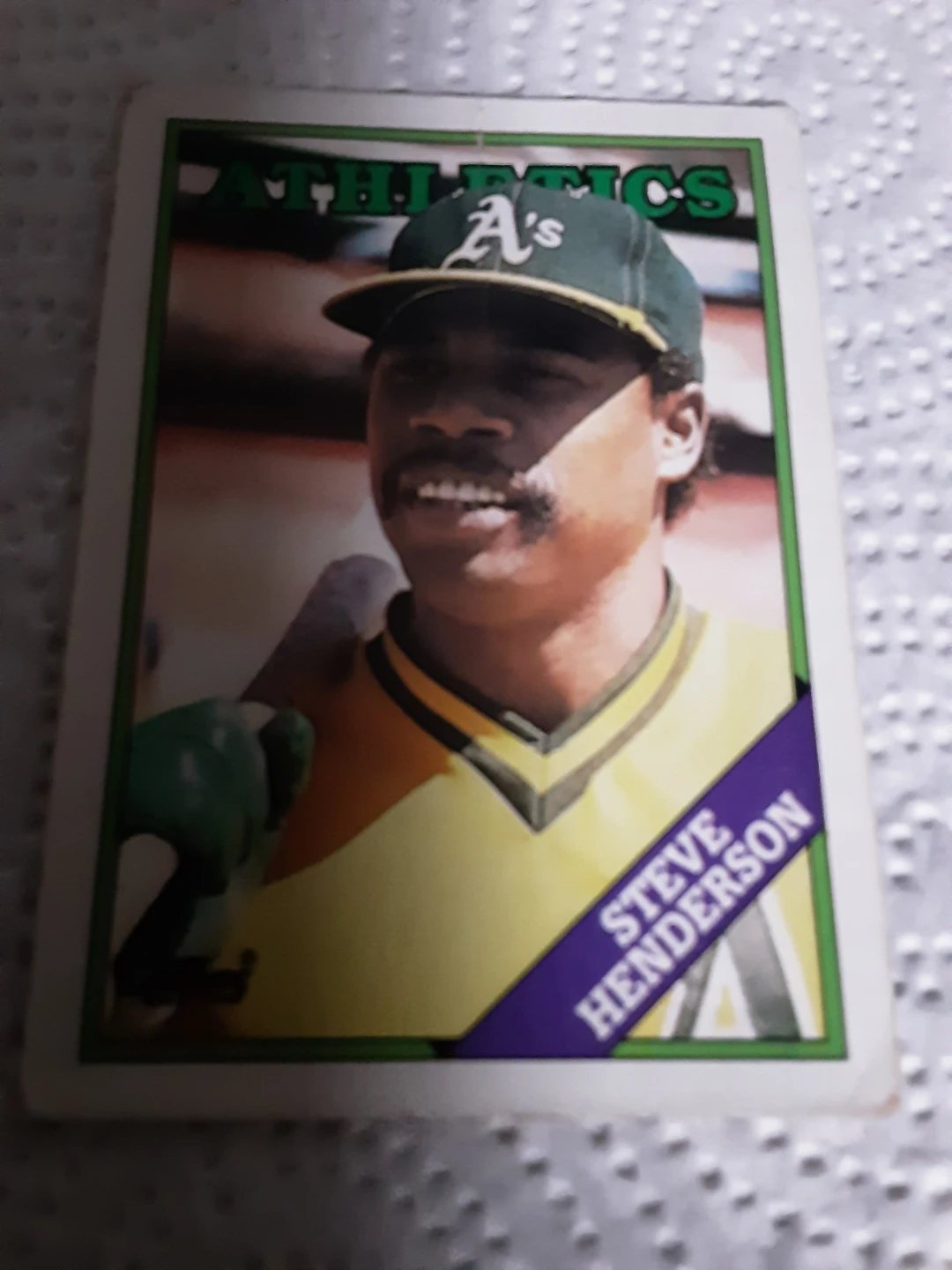 1988 Topps Steve Henderson Baseball Card