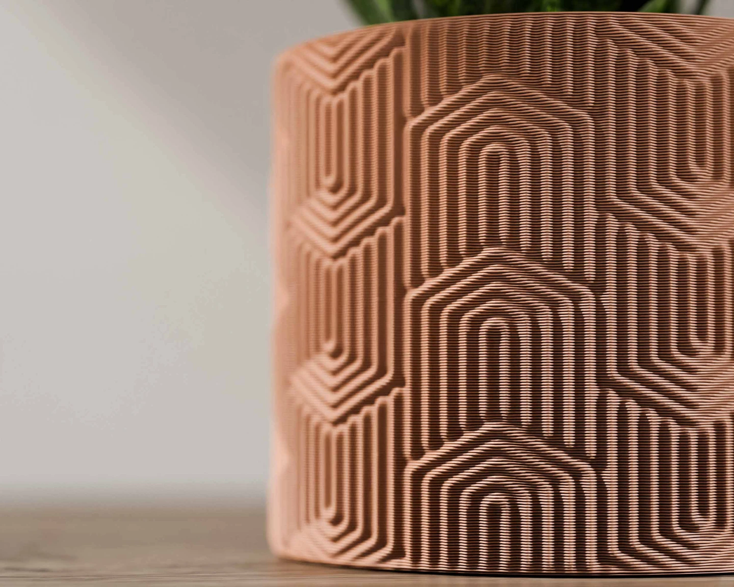 Geometric Pattern Planter Pot with drainage. - photo 5