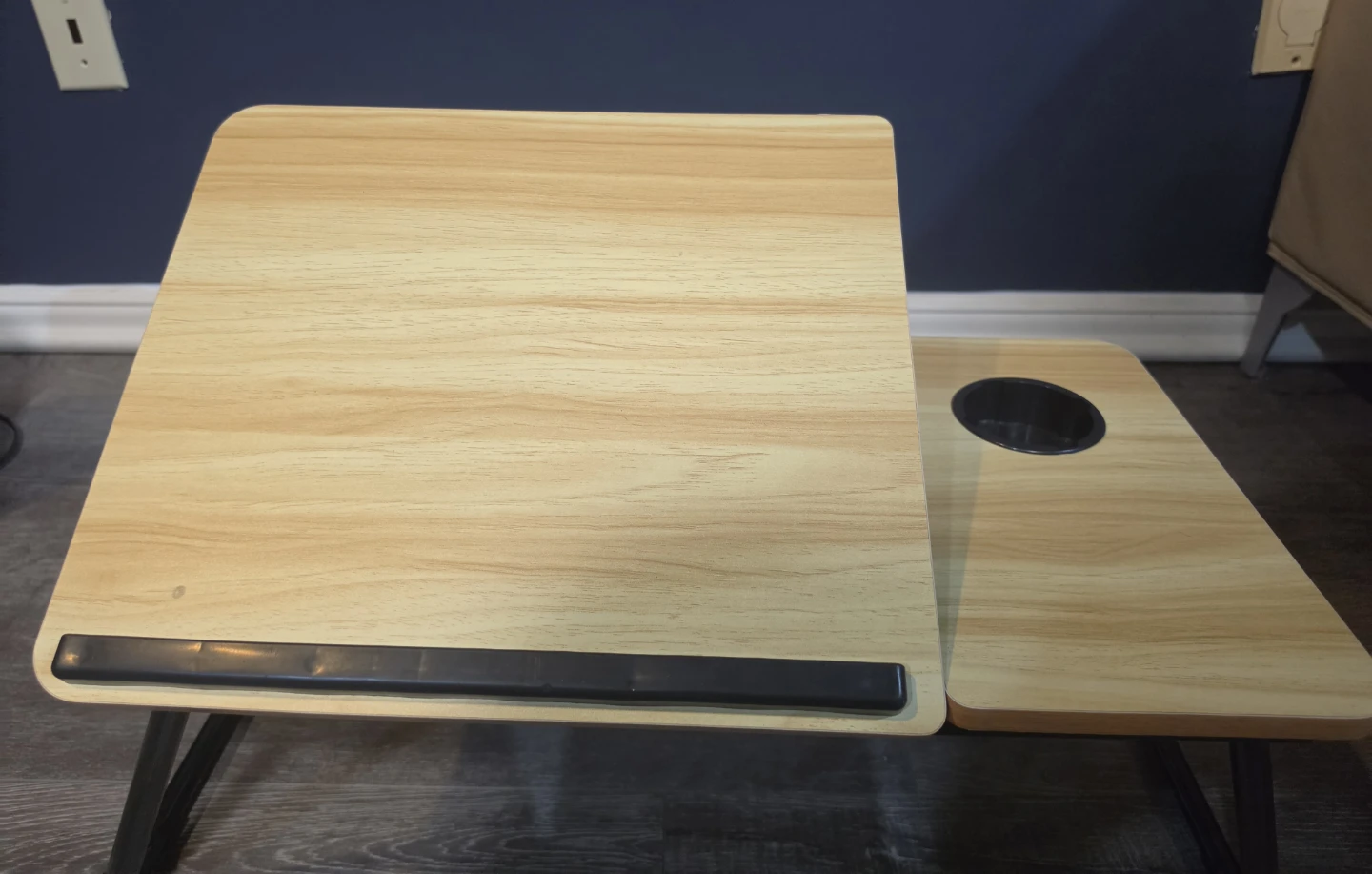 Foldable Laptop Bed Tray with Cup Holder - photo 2
