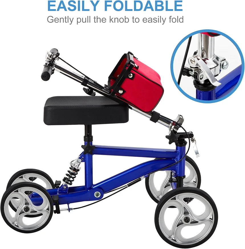 Blue Foldable Knee Scooter - photo 2