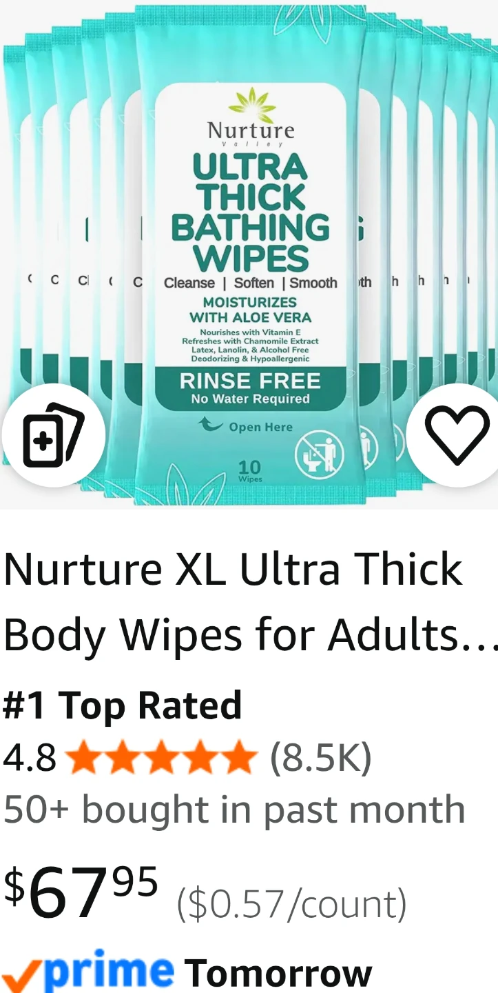 HS Ultra Thick Bathing Wipes XL - 10 Count - photo 3