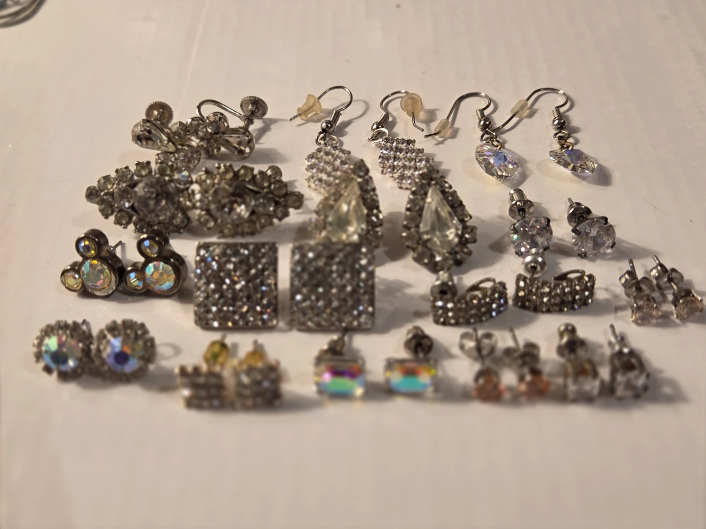 Assorted Rhinestone Earrings Collection