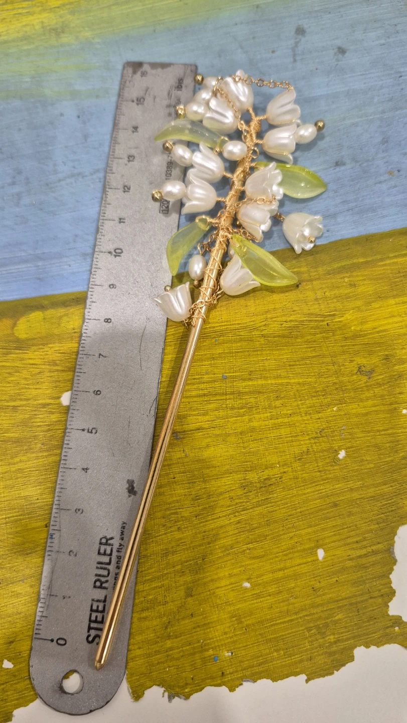 Floural hair stick pin chinese - photo 2