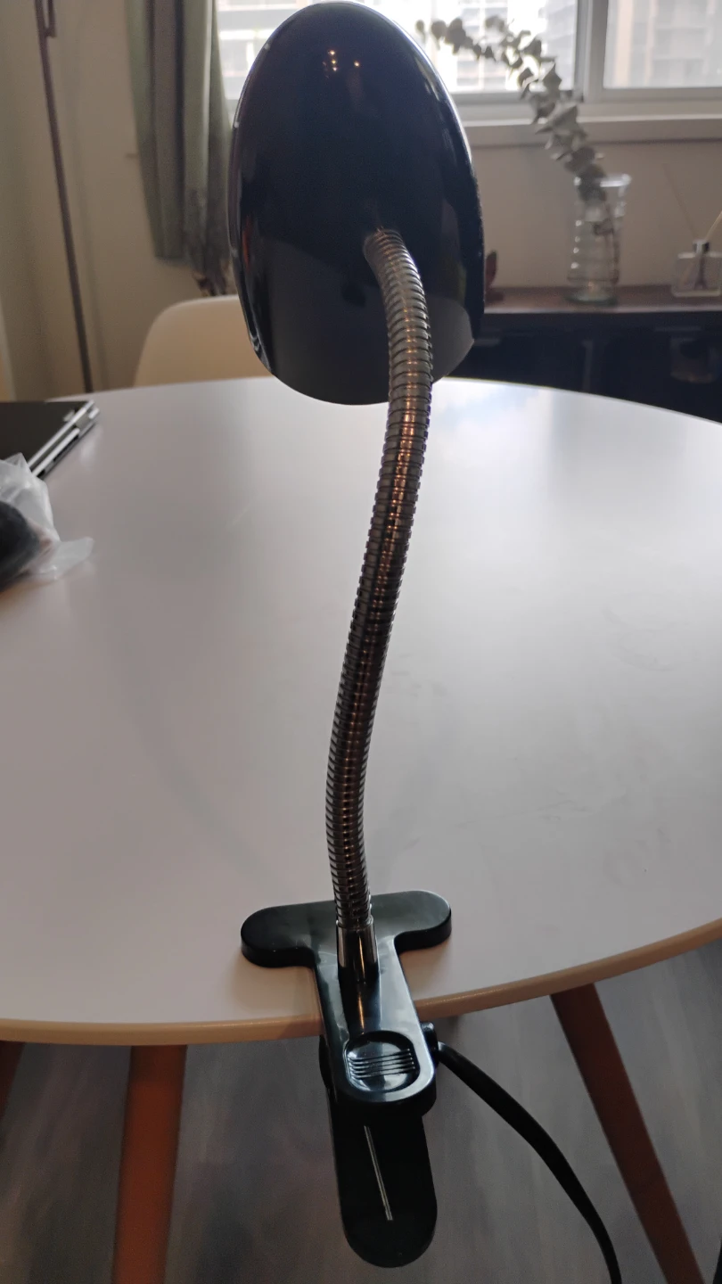Black Clip-On Gooseneck Lamp - photo 5