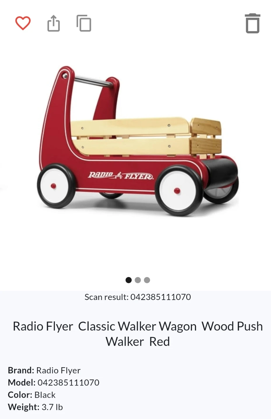 Radio Flyer Classic Walker Wagon Red - photo 2