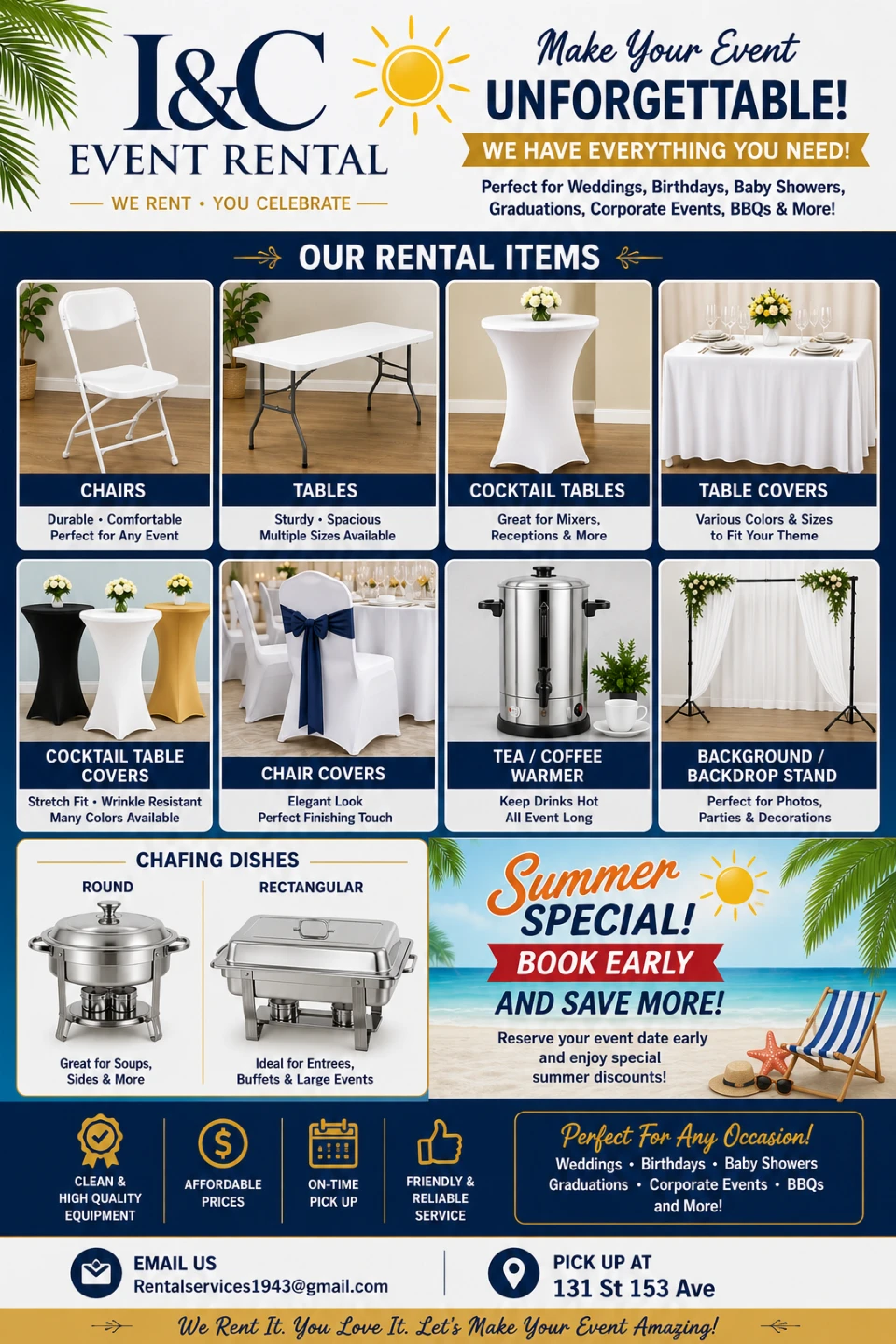 🎀 Create Memorable Moments with I&C Event Rental