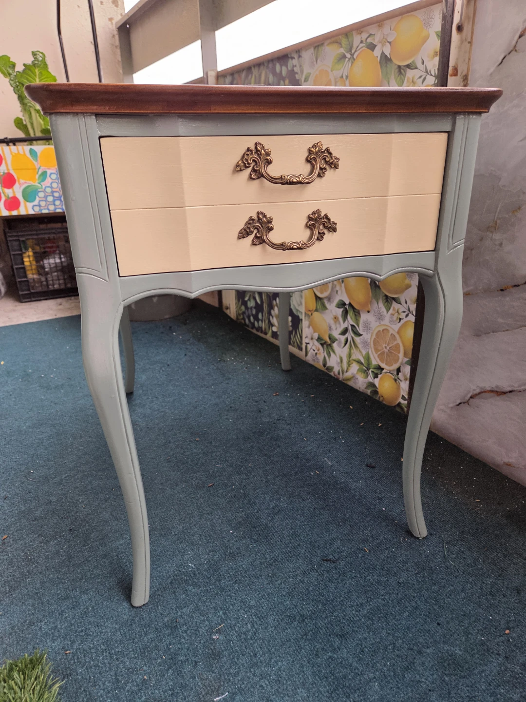 Vintage Side Table with Drawer - photo 3