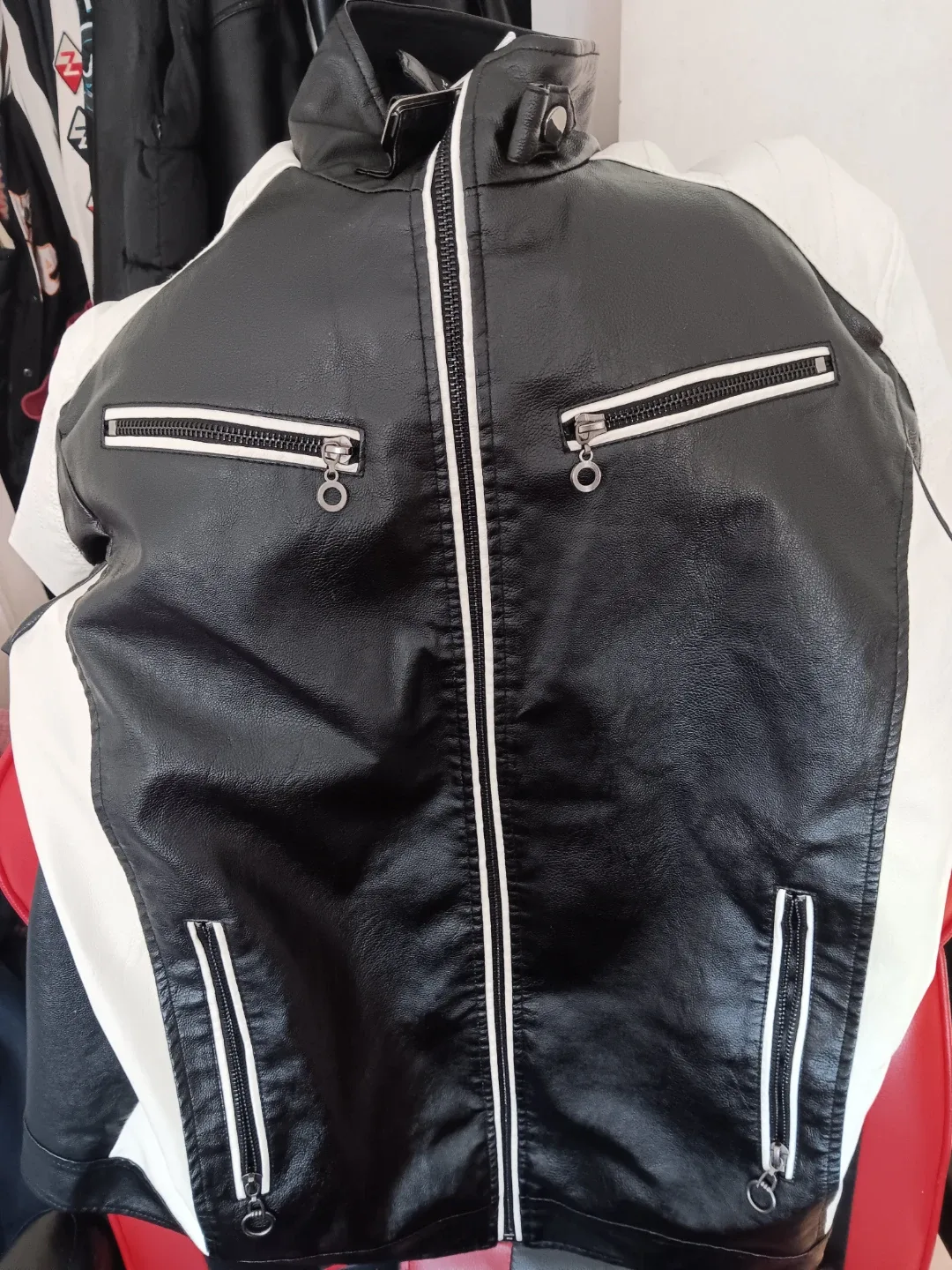 Black and white summer jacket Men's