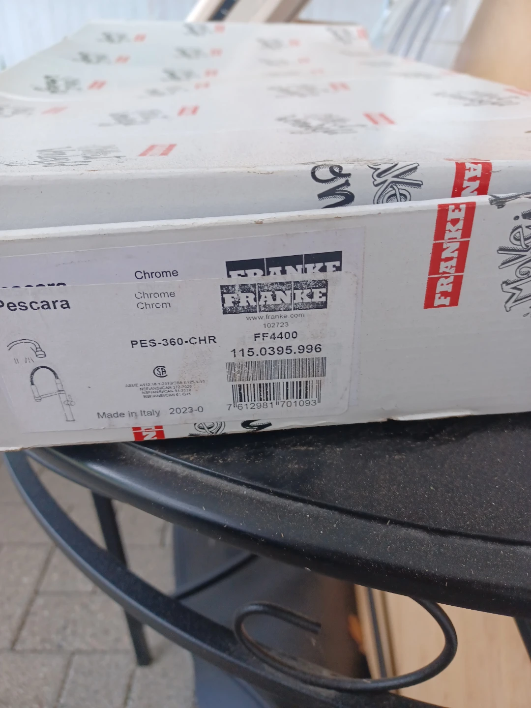 Franke Pescara PES-360-CHR Chrome Kitchen Faucet