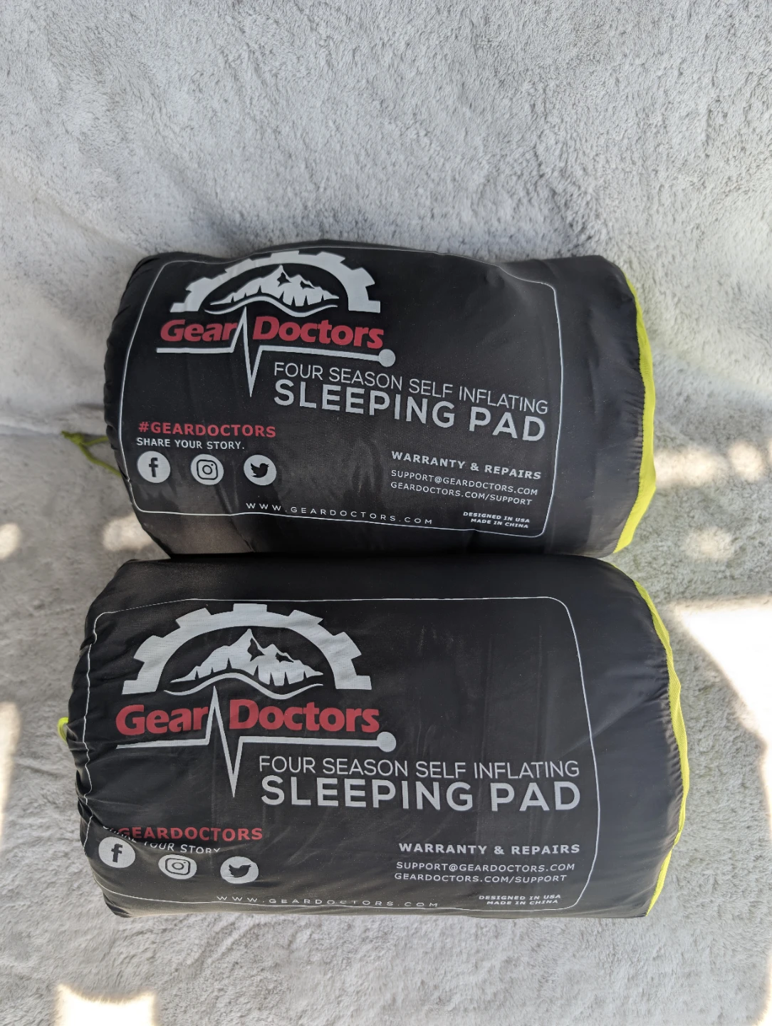 Gear Doctors Four Season Self Inflating Sleeping Pad x2