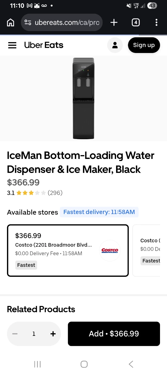 IceMan Bottom-Loading Water Dispenser & Ice Maker, Black - photo 4
