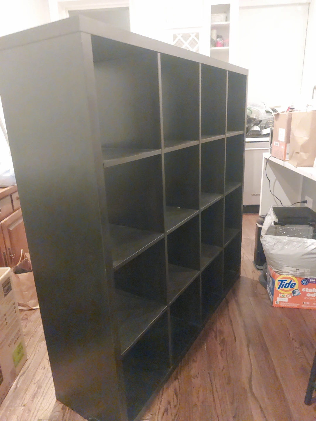 Dark Gray 16-Cube Storage Organizer Shelf - photo 5