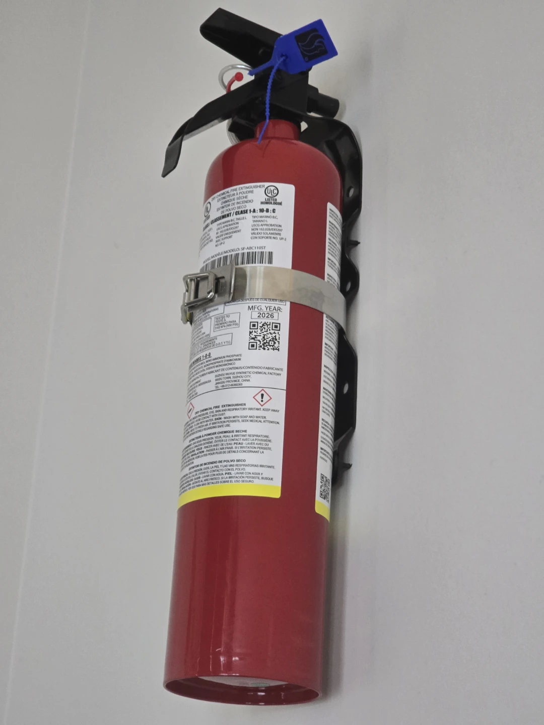 Red Dry Chemical Fire Extinguisher SF-ABC110ST